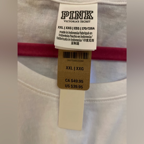 PINK Victoria’s Secret Multi Color Bling Tee - Picture 4 of 8